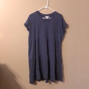 Time and Tru dark iris blue dress